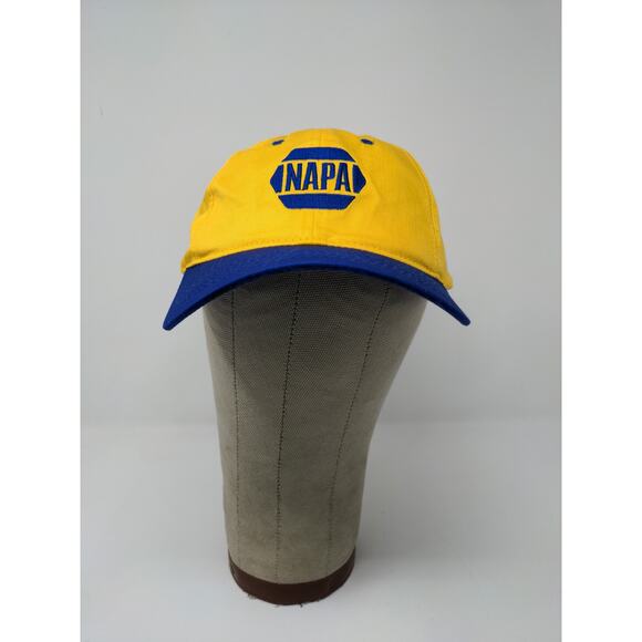 VTG Napa 75th Anniversary 2000 Y2K Strapback Hat Embroidered Yellow SEE DESC - Picture 2 of 13